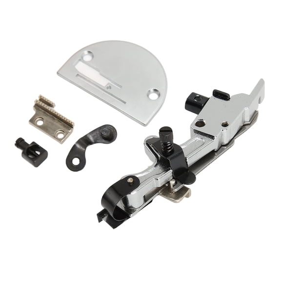 Industrial Sewing Machine Side Cutter Attachment and Cutting Edge Trimmer Set, 4.7 inches / 12 cm Metal Side Cutting Presser Foot Accessories