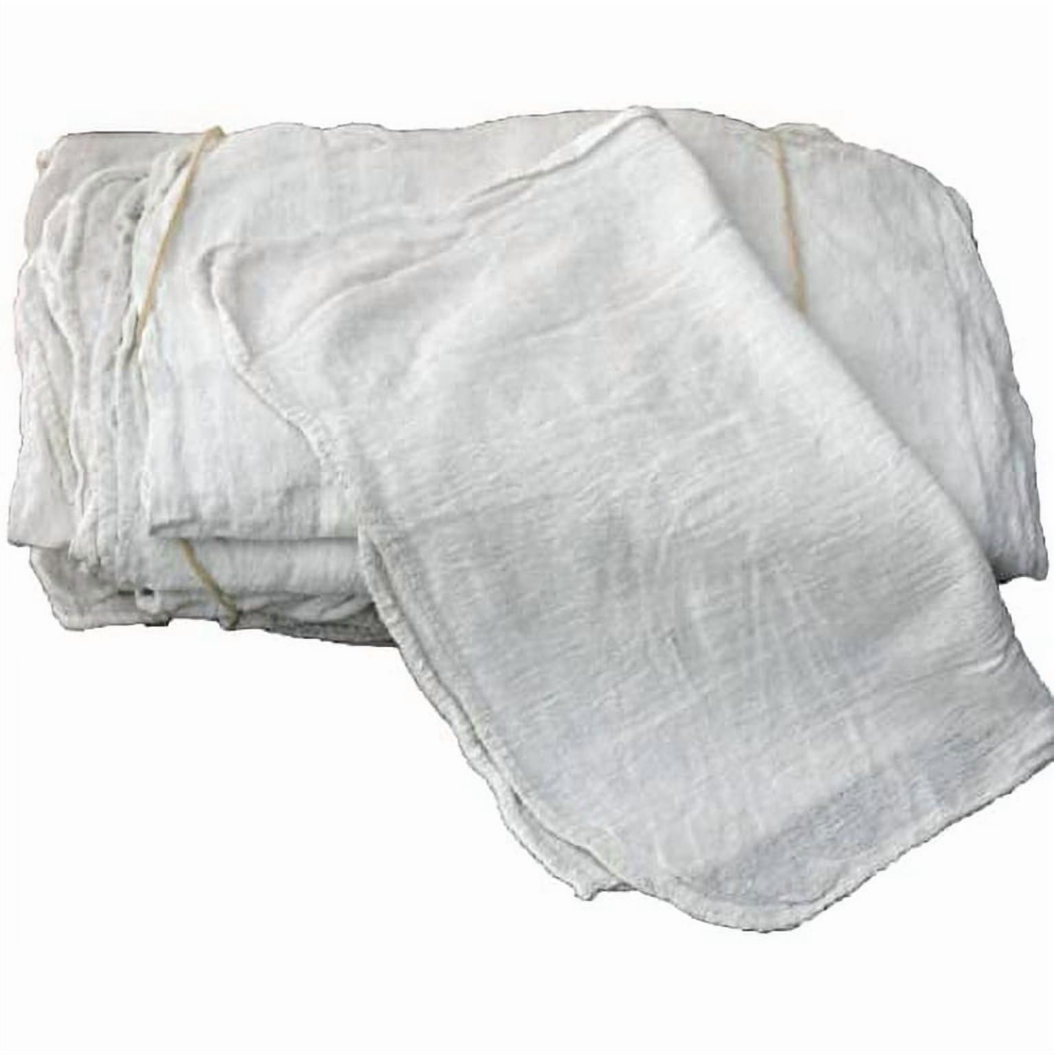 Textile Topia- White Shop Towels – 50 Pack, Lint-Free, Reusable Cotton ...