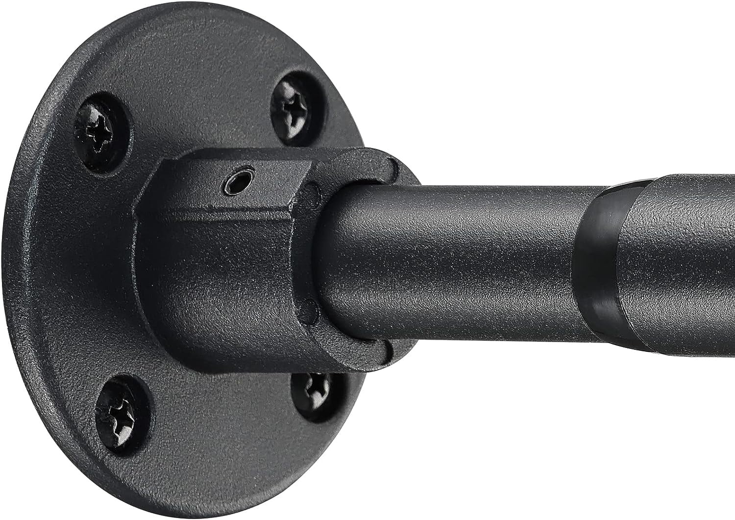 Industrial Shower Curtain Rod, 29 to 77 Inch Black 1 inch Diameter