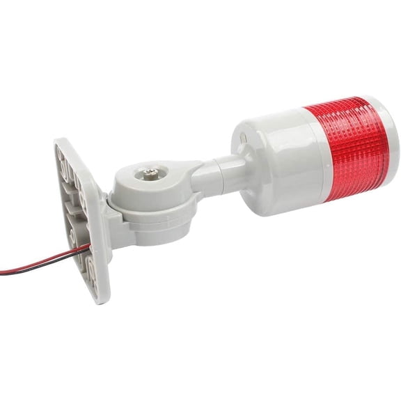 Industrial Signal Tower - Stack Lights, Warning Lights with Rotatable Base, Steady/Flash Switch, 110V/220V AC (1-Layer, No Buzzer)