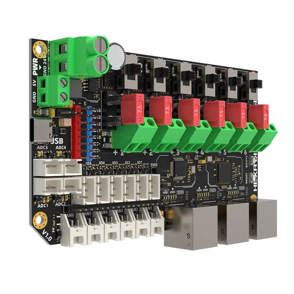 Industrial Signals Distribution Unit Hexagonal Distro Fusions Board 6Inputs For MultiHead Printer Noise Reductions