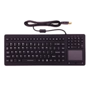 Industrial Silicone Waterproof USB Keyboard Touchpad 107 Keys Version 1 with IP68