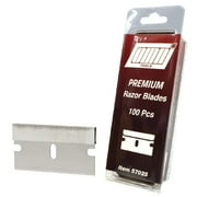 Single Edge Razor Industrial Blades for Scraper Flat Razor Blade Suitable for Removing Labels - Decals Stickers and Old Paint (100 pcs)