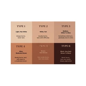 Industrial Skin Tone Chart Metal Wall Art Fitzpatrick Scale Professional Reference for Esthetician Office Clinic Spa 12x8 Inch