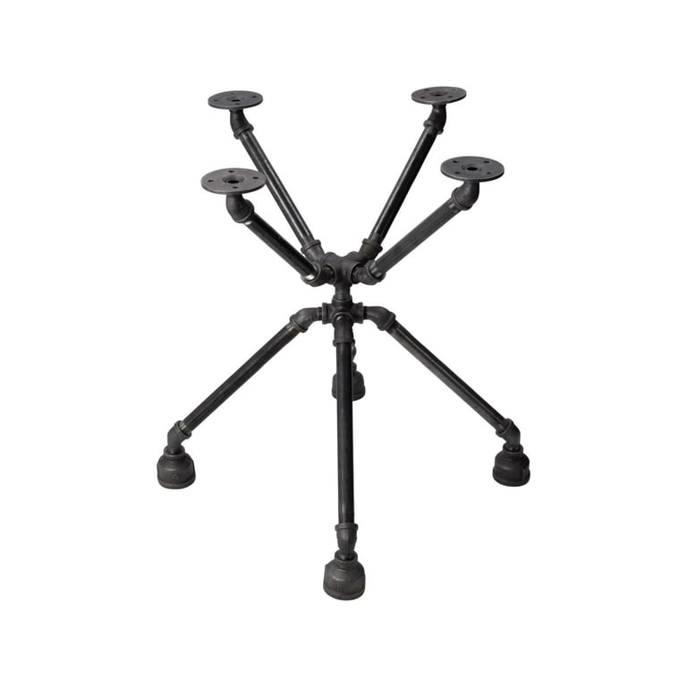 1/2 in. Black Pipe 21.5 in. W x 21 in. H Spider Design End Table Kit 1/2 in. Black Pipe 21.5 in. W x 21 in. H Spider Design End Table Kit