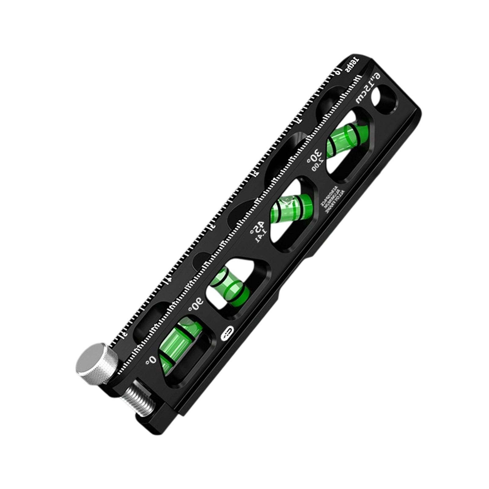 Industrial Spirit Levels Track 2.5inch/6inch/9inch Lightweight Aluminum Double Scale Adjustable Clamps Design