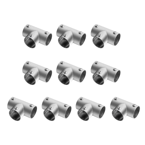 Industrial Stainless Steel T Clamps set Rails Joiners T Shaped Pipe Connector Pipe Coupling 10pcs/set