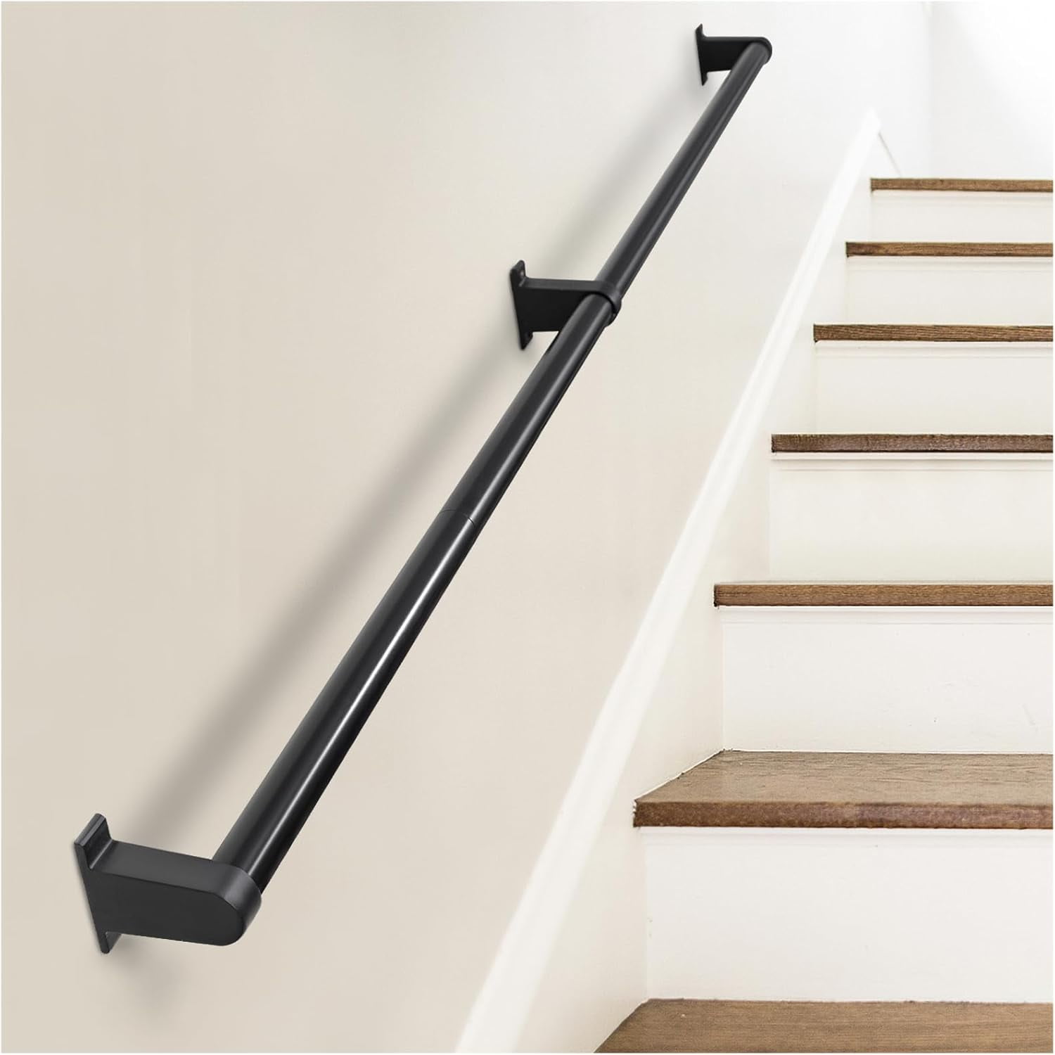 Industrial Stair Railing Metal Hand Rails for Indoor & Outdoor Steps ...