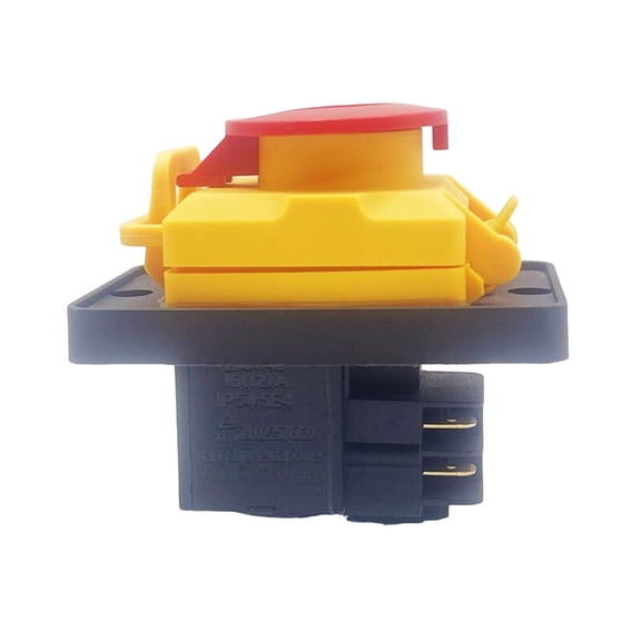 Industrial Start Button 16A 250V PVC Switches Electromagnetic Switches 4 Pin Waterproof Push Button Switches