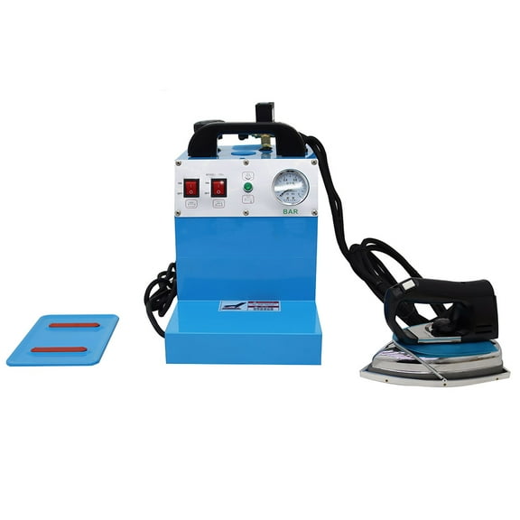 Industrial Steam Iron Curtain Electric Iron Boiler Hang Type Ironing Machine with 4L Water Tank