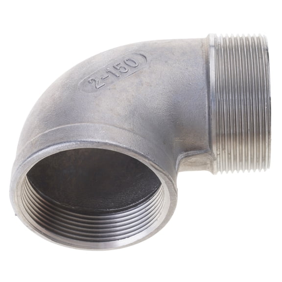 Industrial Steel 2 Inch Elbow Connector 90 Degree Male Female Threaded Fitting Upgrades for High Pressure Plumbing