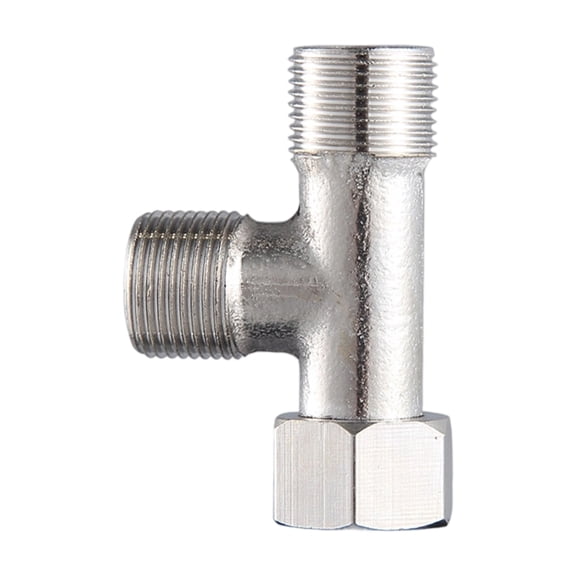 Industrial Steel Triple Outlet Splitter 3Way T Adapter Durability Construction Long Service Life Water Distributor