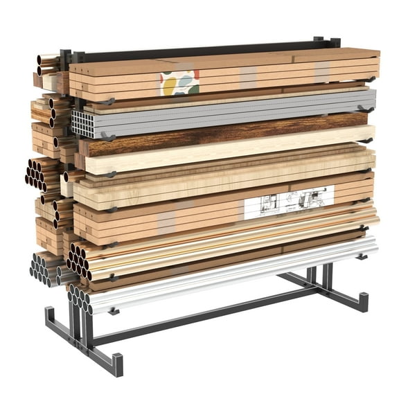 2100 lb Heavy Duty Storage Rack, 5-Shelf Industrial Shelving Unit, 59"W x 35.4"D x 66"H, Steel Double-Side, Garage Warehouse Shop Organizer