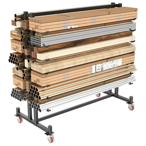 Industrial Storage Rack 5-Shelf Heavy Duty Shelving Unit - 59" W x 35.4" D x 66" H Steel Organization Rack with Double-Side Design, 2100lb Capacity