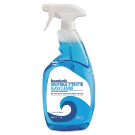 Boardwalk Industrial Strength Glass Cleaner with Ammonia, 32 oz Trigger Spray Bottle