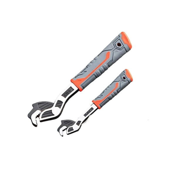 Industrial Strength Locking Jaw Adjustable Wrench With Comfort Handle For Extended Use