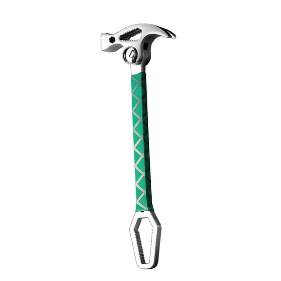 Industrial Strength Multiple Task Hammer Wrench Tool for Nut Fastening and Woodworking Operations Heavy Load Bearing