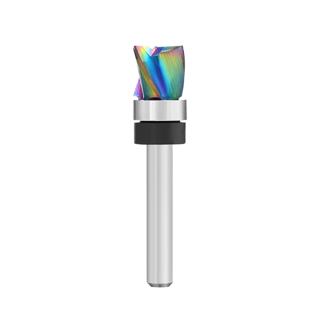 Industrial Strength Router Bit Three Flute Configuration Rainbows Wear ...