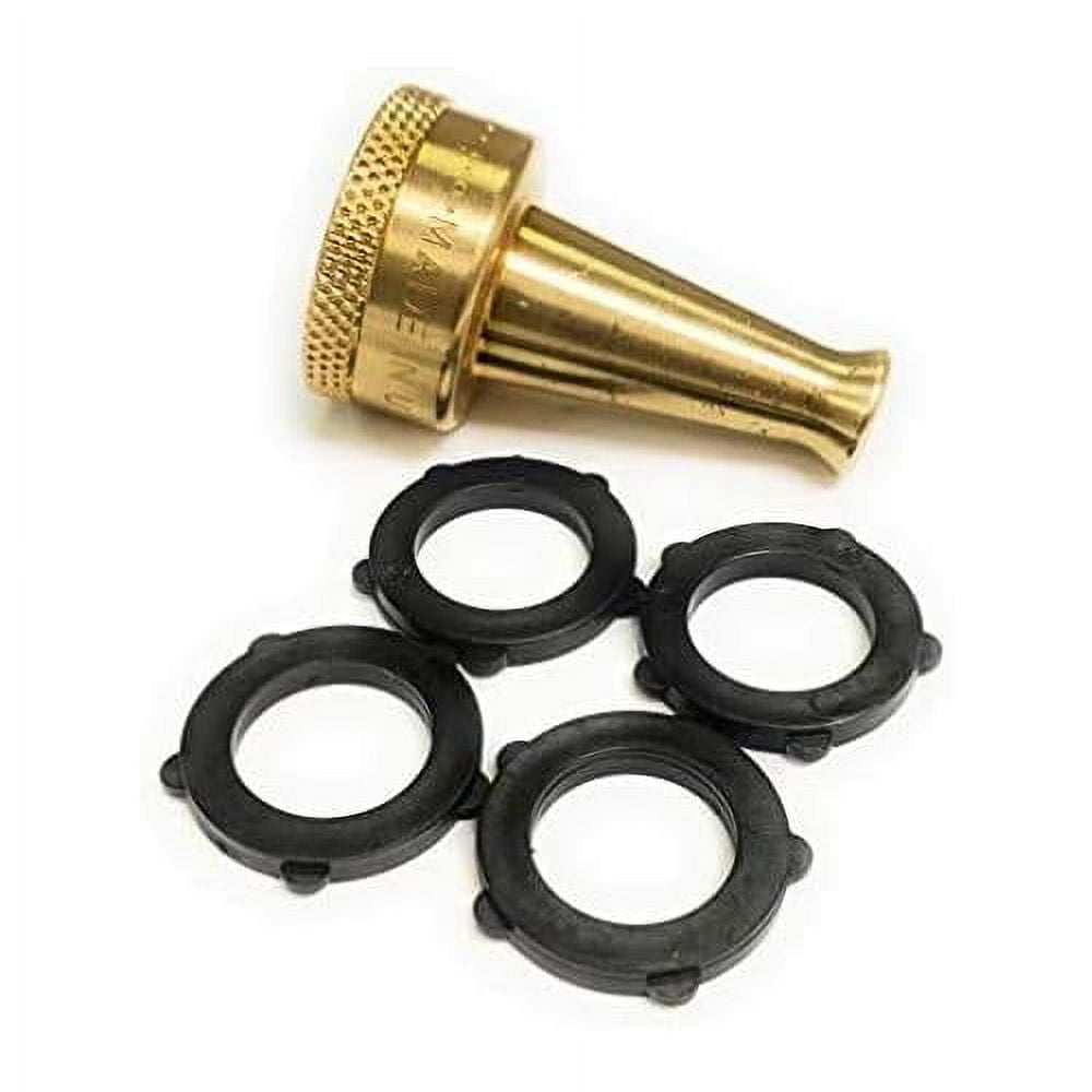 Industrial Strength Solid Brass Hose Jet Sweeper Nozzle With Extra