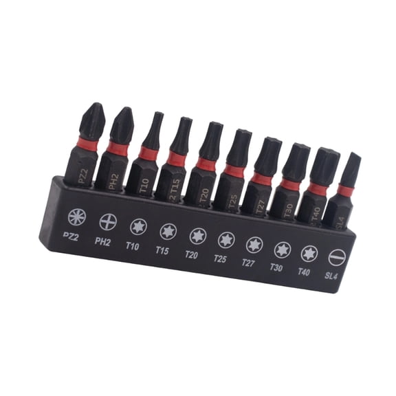 Industrial Strength Steel Torxes Screwdriver Bit 10Pcs Set Proof High Torque Performances For Technicians