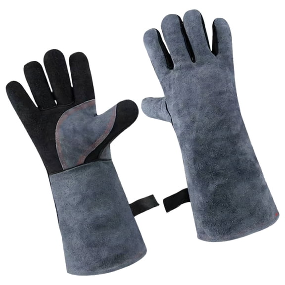 Industrial Strength Welding Gloves 40cm Arm Coverage Heat And Flame Resistant For Professional Welders And Projects
