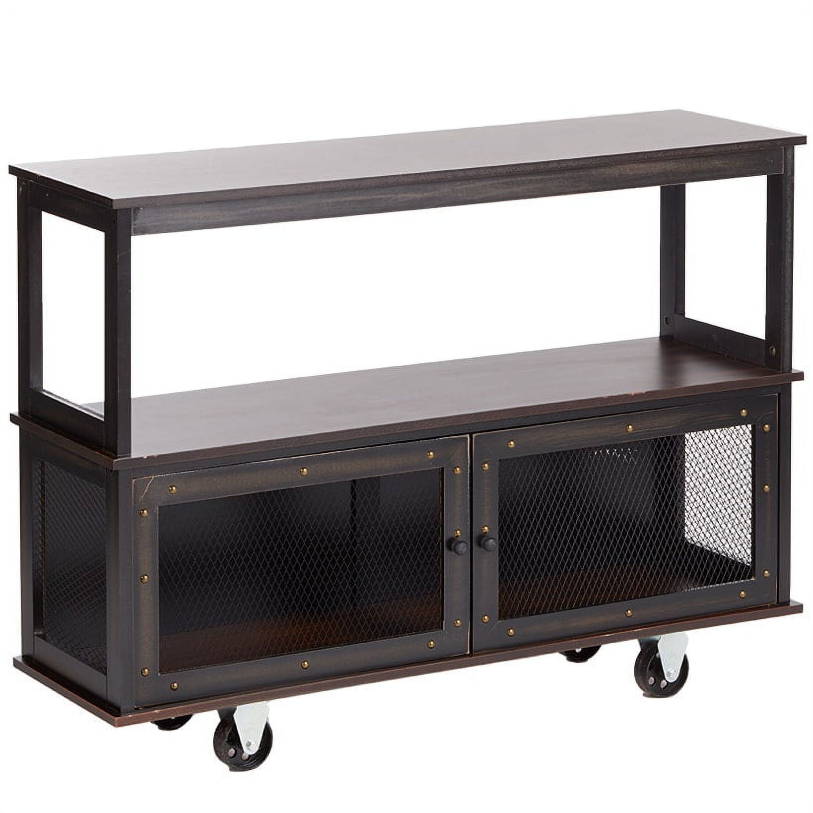 Industrial 3Tier Rolling Buffet Trolley with Serving Wheels, Kitchen and Dining