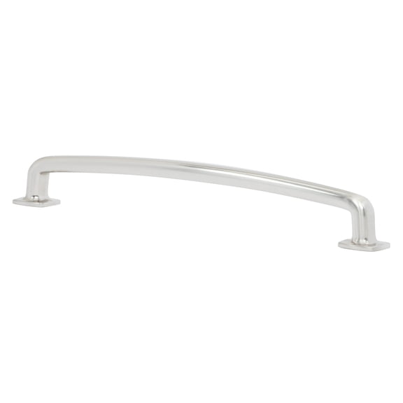 Industrial Style 7-9/16 Inch Center To Center Brushed Nickel Cabinet Pull / Handle