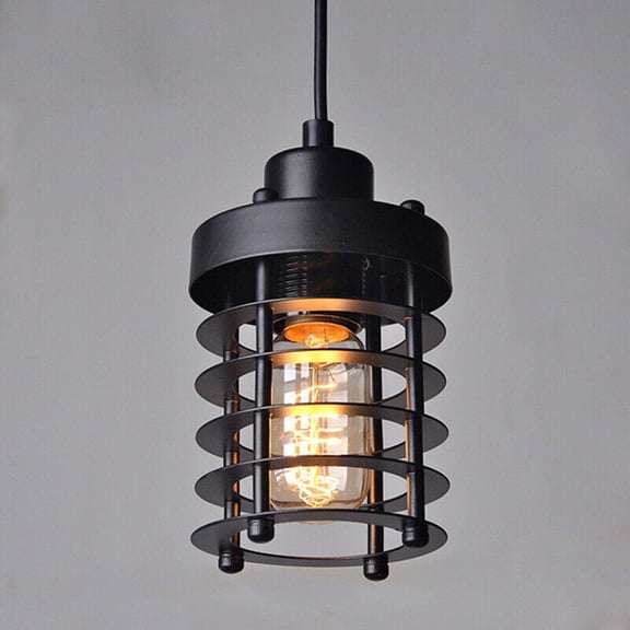 Industrial Style Cage Pendant Light Chandeliers Hanging Lighting Fixture Lamp