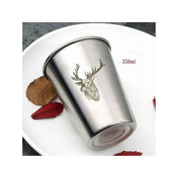 Industrial Style Flamingo Stainless Steel Beer Cold Water Toothbrush Cup