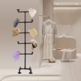 thumbnail image 1 of Industrial Style Hat Stand, Hat Storage Display Holder, Hat Display Rack Black 17.3*61in, 1 of 14
