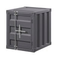 thumbnail image 1 of Industrial Style Metal Cargo End Table with Openable Door, Gray- Saltoro Sherpi, 1 of 5