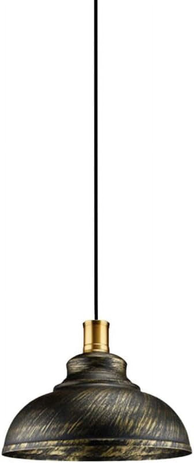A closer look at Penthouse Apartment Foyer With Industrial Style Metal Pendant Light