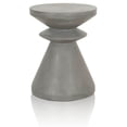 thumbnail image 1 of Industrial Style Pawn Shape Concrete Accent Table, Gray- Saltoro Sherpi, 1 of 5