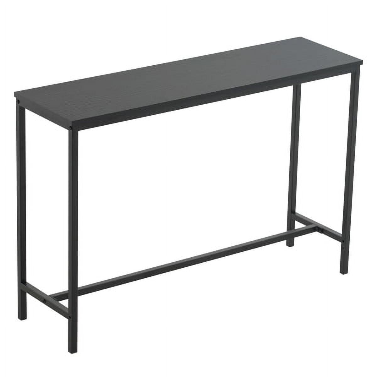 Industrial Style Porch Table Single Layer Black Oak Triamine Board