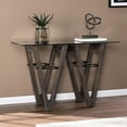 thumbnail image 1 of Industrial Style Reclaimed Wood Console Table - Display Potted Plants & Books 47lb Dressing 18.04in Wide Brown, 1 of 2
