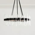 Industrial Style Recycled Tube Glass Chandelier , Dinning Room