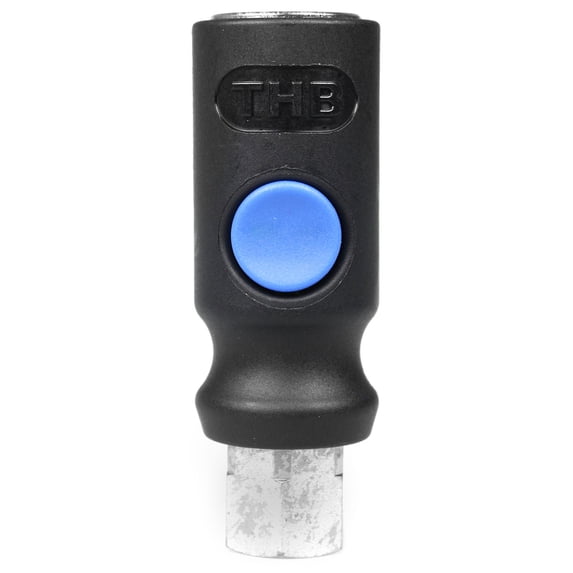 Industrial Style Safety Release Coupler 1/4" FNPT 1/4" Body Push Button Release