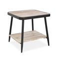 thumbnail image 1 of Industrial Style Square Whitewash and Gray Side or End Table, 1 of 2