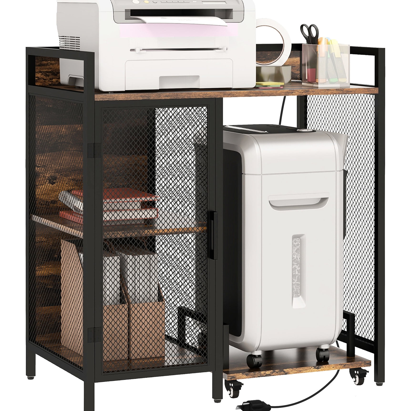 Industrial Style Stand - Movable with Wheels - Office Flexibility ...