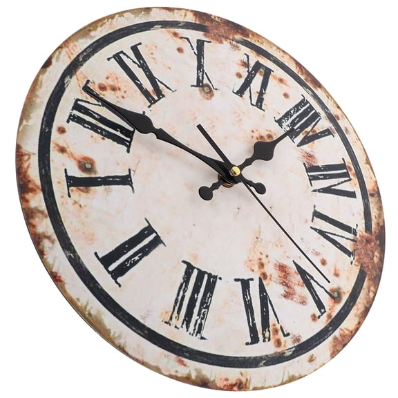 Houderco Retro Style Wall Clock Multi Color 1Pack 11.7X11.7In