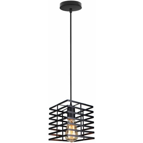 Industrial Style for Modern Cafe Decor, Metal Suspension Light with Artistic Flair Black Wrought Iron Chandelier