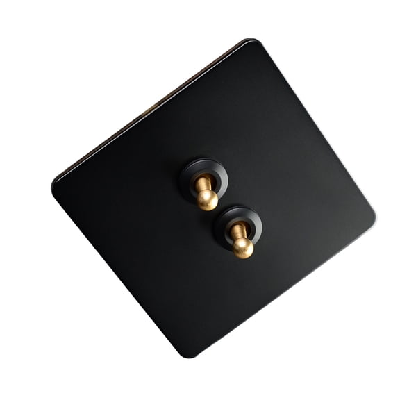 Industrial Styles Brass Toggle Switches Panel 86 Type Flame-resist Construction Wall SwitchING for Hotel Factory Setting