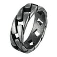 thumbnail image 1 of Industrial Styles Titaniumed Steel Biker Rings Portable Chain Designs Unisex Jewelry Accessory for Sensitive Skin, 1 of 9