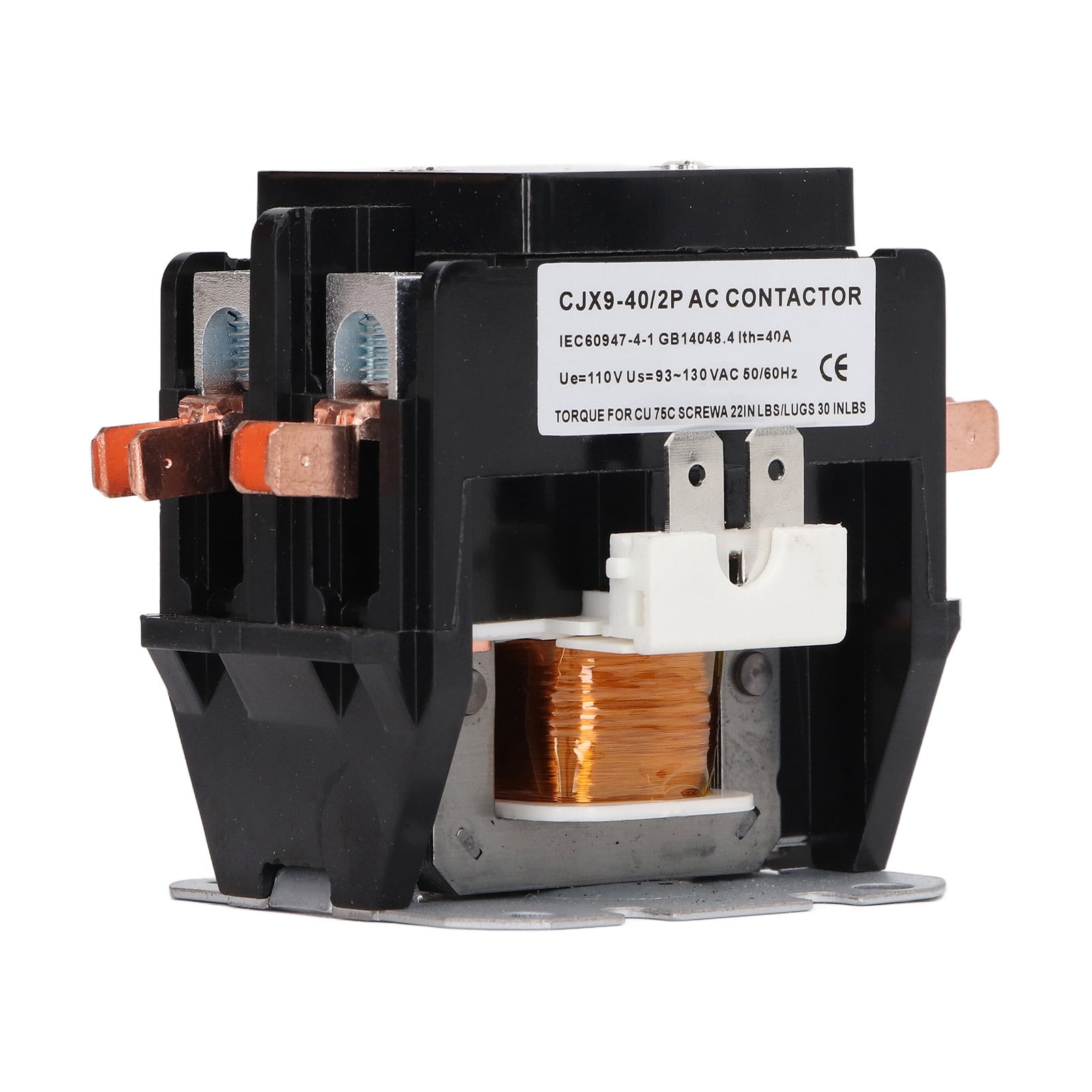 Industrial Supplies Air Conditioner AC Contactor 40A 2P Replacement with Silver Alloy Contact