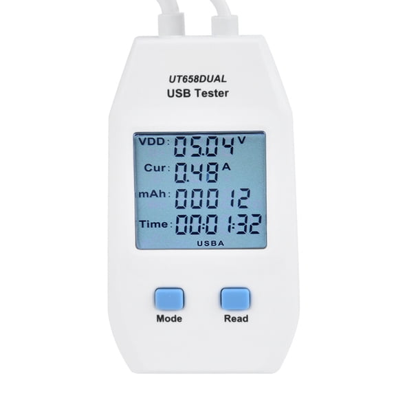 Industrial Supplies USB Tester Detector Voltmeter Ammeter Digital Power Capacity Meter for Charging Devices Inspection