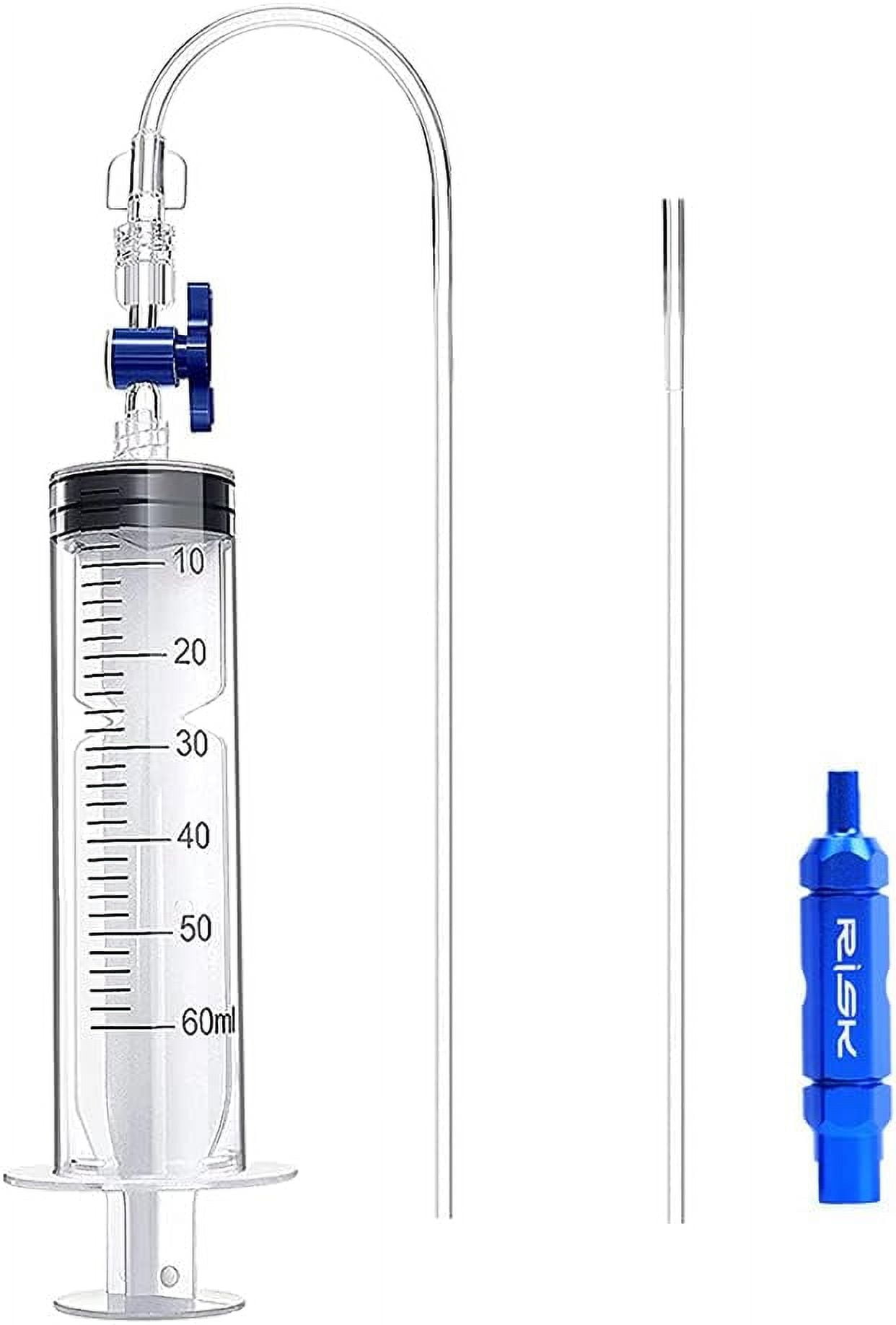 Industrial Syringe with Tube, Wide Applicability for Pet Feeding and Automotive Maintenance (60ml)