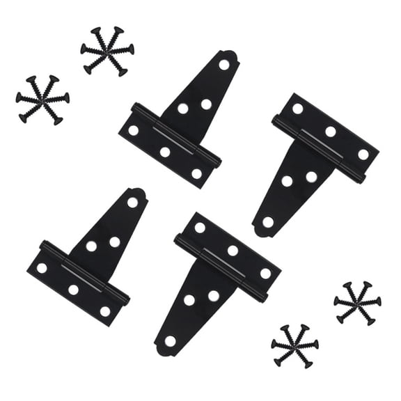 Industrial T Straps Shed Door Hinges set Rustproof Heavy Duty T Hinges set Heavy Duty Metal Hardware for Barns & Fence