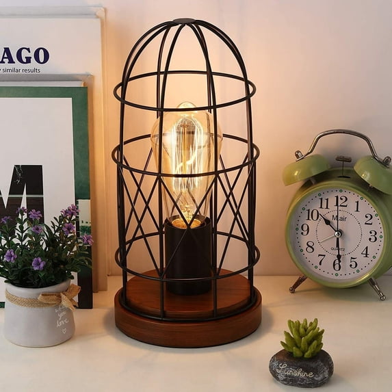 Industrial Table Lamp Edison Desk Nightstand Bedside Steampunk Desk Lamp Dorm