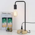 thumbnail image 1 of Industrial Table Lamp with Dual USB Port and AC Outlet, Vintage Ideal Desk Lamp, 1 of 7