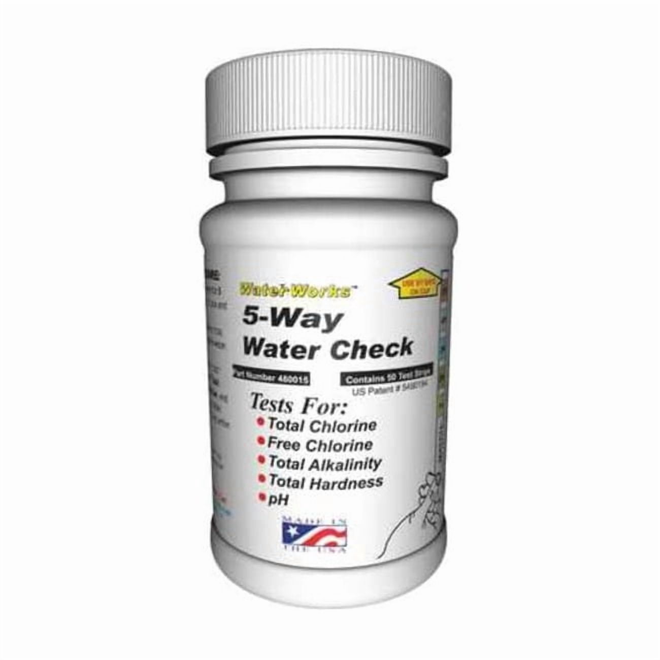Industrial Test Systems Test Strips,5-In-1 City Water Check,PK50 480015